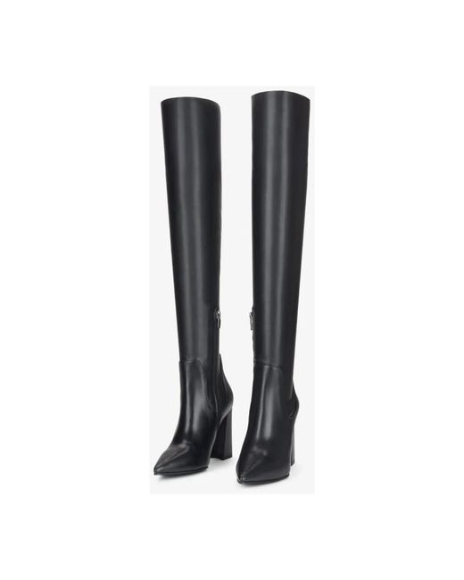ESTRO Black Heeled Boots