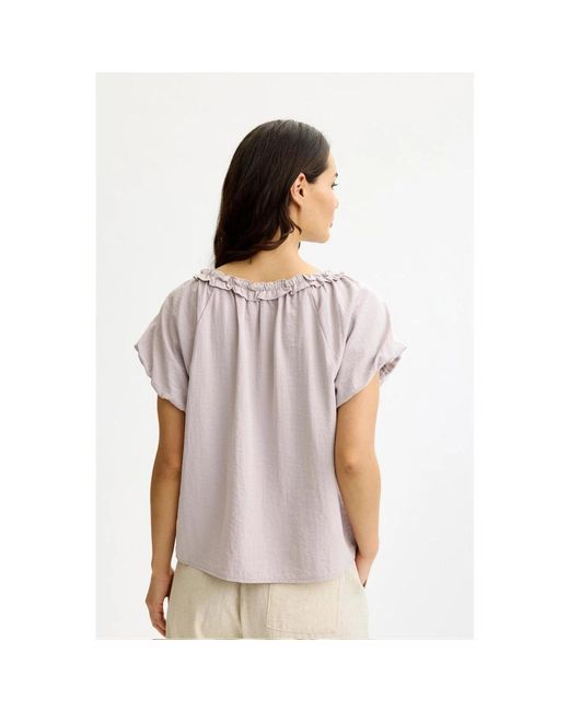 iN FRONT Blouses in het Purple