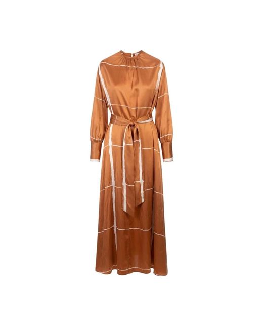 Kiton Brown Maxi Dresses