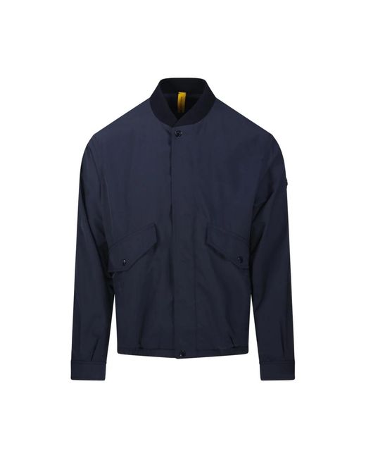 Moncler Blue Light Jackets for men