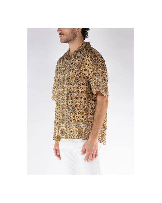 Etro Brown Short Sleeve Shirts for men