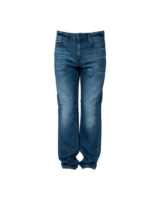 Guess Jeans ,Blauw ,Klassieke Straight Fit Jeans in het Blue voor heren