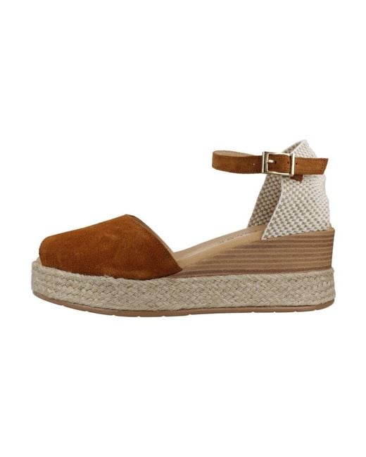 Pitillos Brown Valenciana Suede Wedges