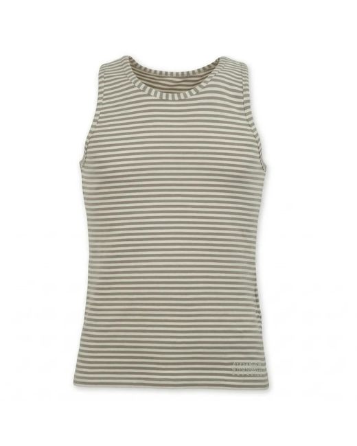 MM6 by Maison Margiela Gray Sleeveless Tops for men