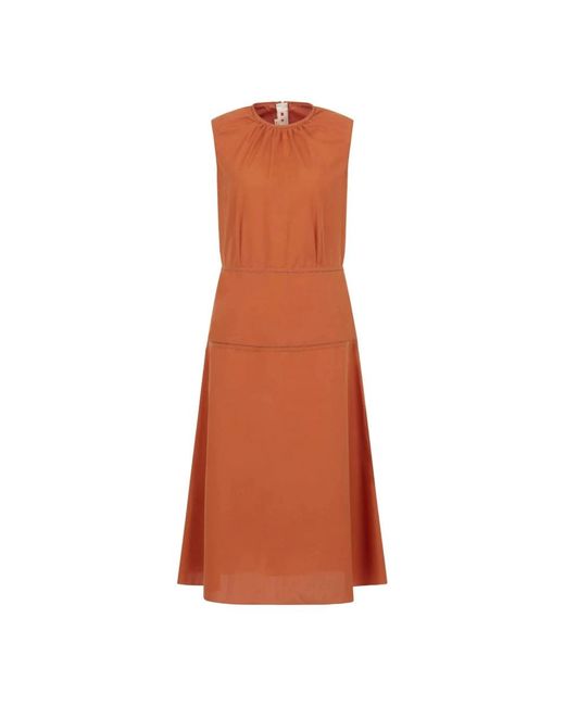Marni Brown Midi Dresses