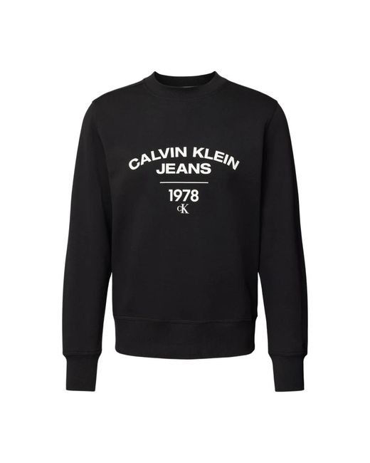 Sweat shirt j30j324210 di Calvin Klein in Black da Uomo