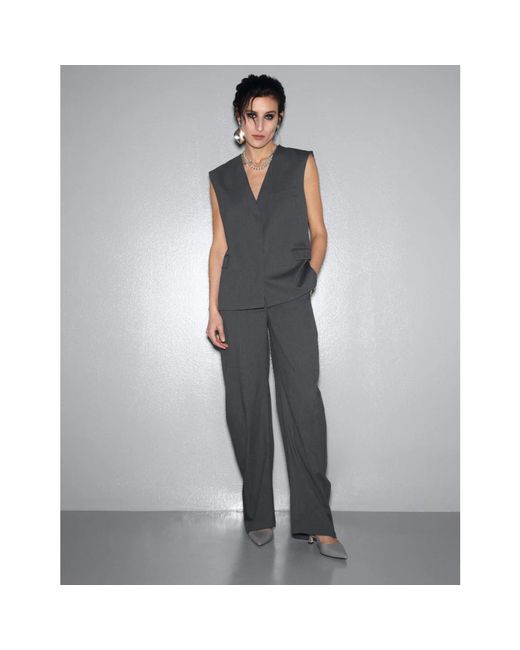 REMAIN Birger Christensen Gray Waistcoats