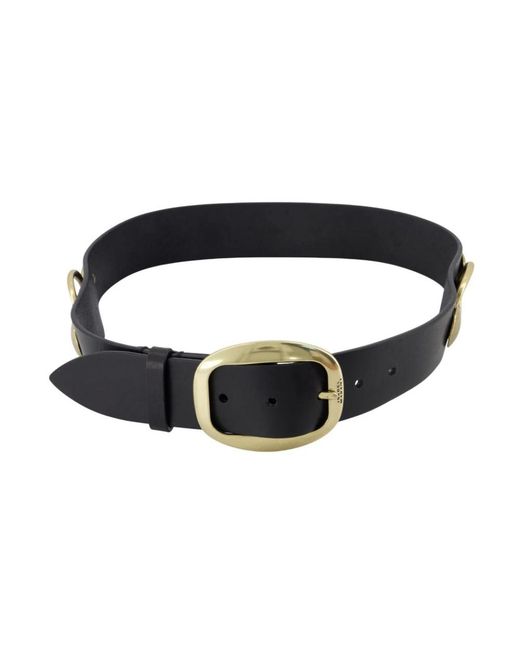 Isabel Marant Black Schwarzer Ledergürtel