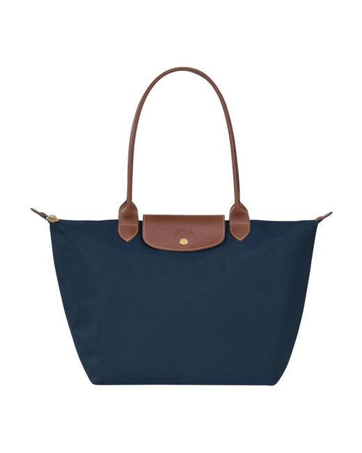 Longchamp Blue Shopping Bags