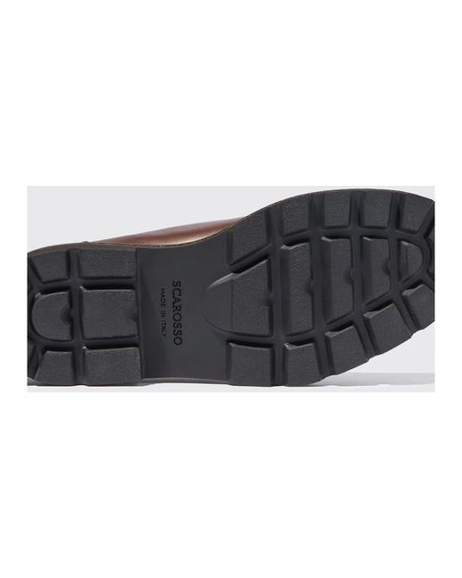 Scarosso Brown Laced Shoes for men