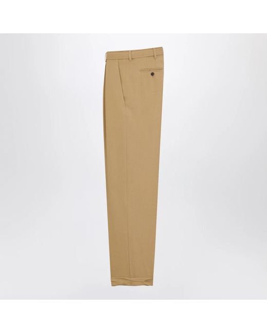 Saint Laurent Natural Suit Trousers for men