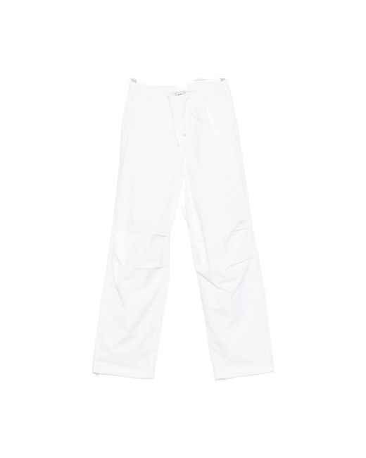 Autry White Straight Trousers for men