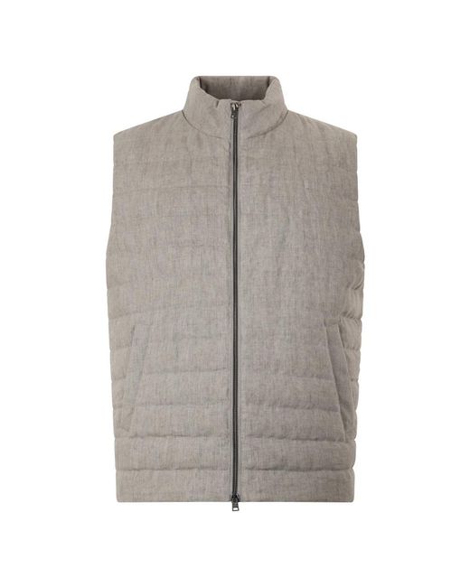 Herno Gray Vests for men