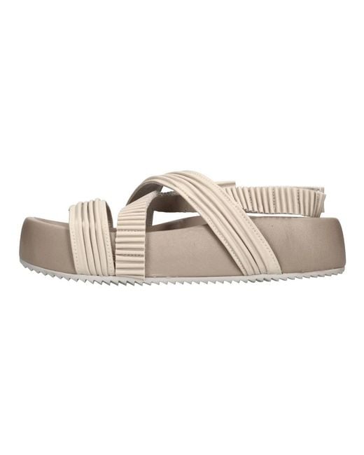 Patrizia Bonfanti Natural Flat Sandals