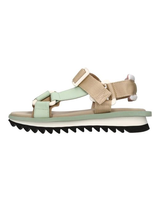 3Juin Metallic Flat Sandals