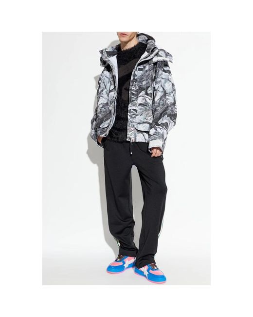 A Bathing Ape Jassen ,Wit ,Jacket Met Afneembare Capuchon in het Blue voor heren