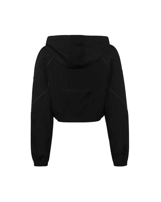 Reebok Fitness ,Zwart ,Nylon Capuchon Nylon Jas in het Black