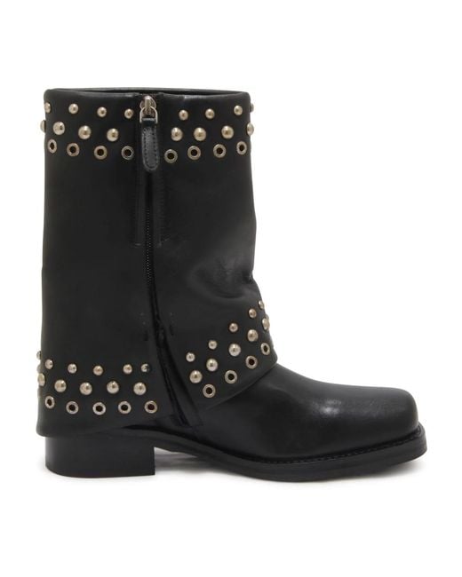 Emanuélle Vee Black Ankle Boots