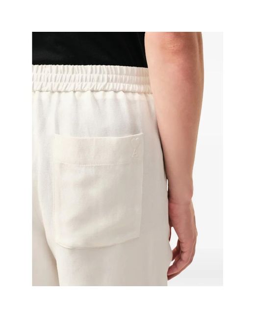 AMI White Casual Shorts for men