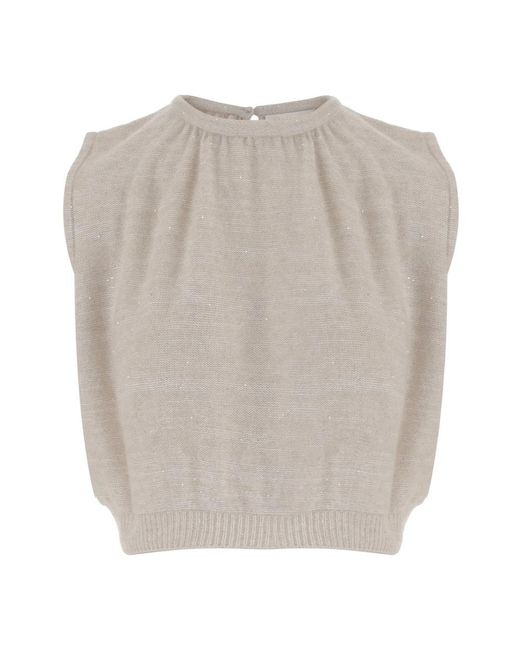 arch4 Gray Sleeveless Tops