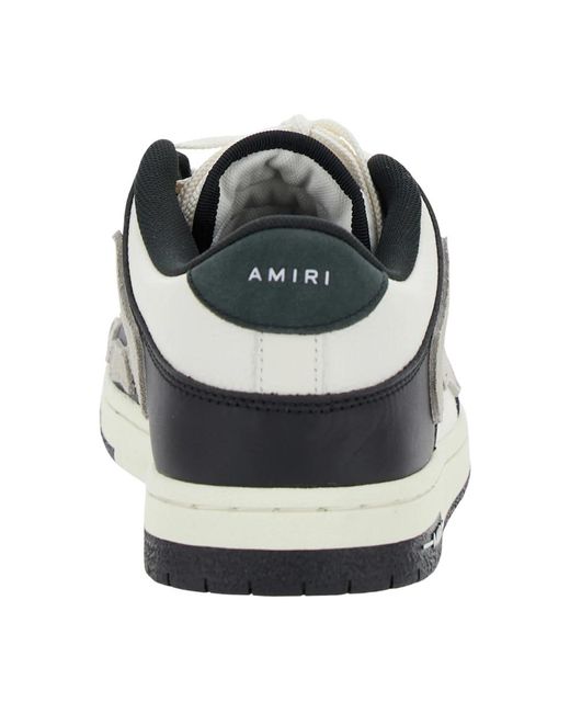 Amiri Weiße skel top low sneakers in White für Herren