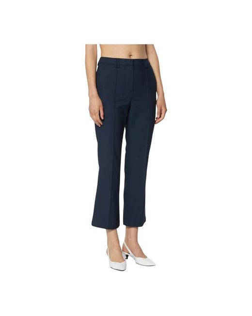 Cropped Trousers Silvian Heach de color Blue