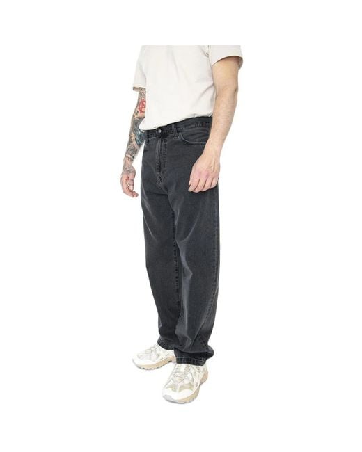 Carhartt Gray Straight Fit Jeans for men
