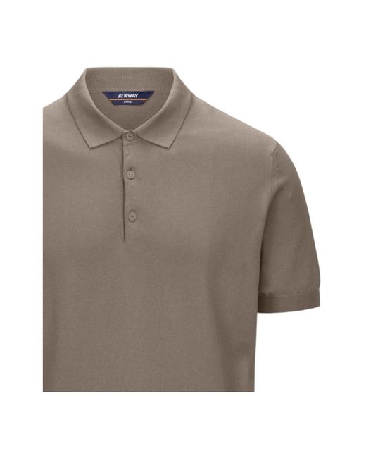 K-Way Gray Polo Shirts for men