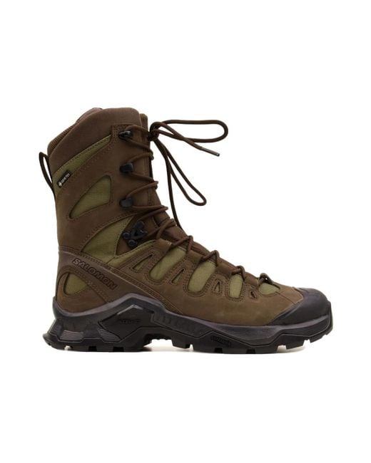 Salomon Brown Lace-Up Boots for men