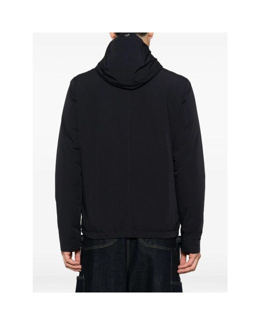 Herno Hooded Full Zip Jacket in het Black voor heren