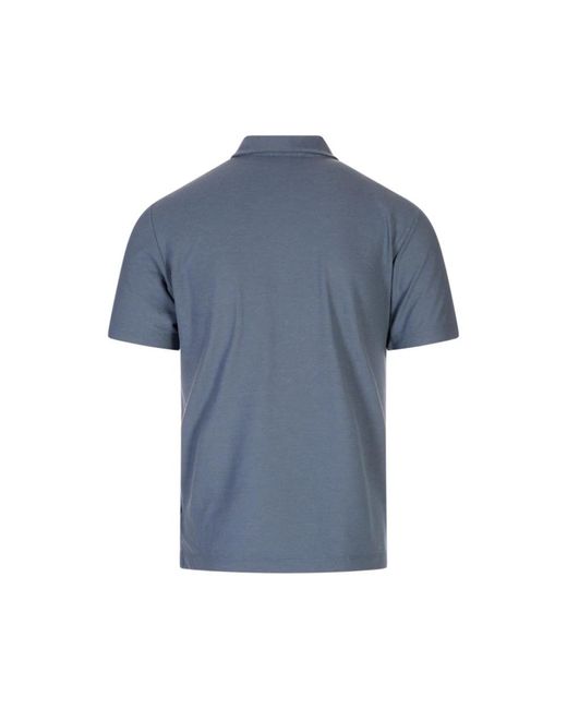 Zanone Blue Polo Shirts for men