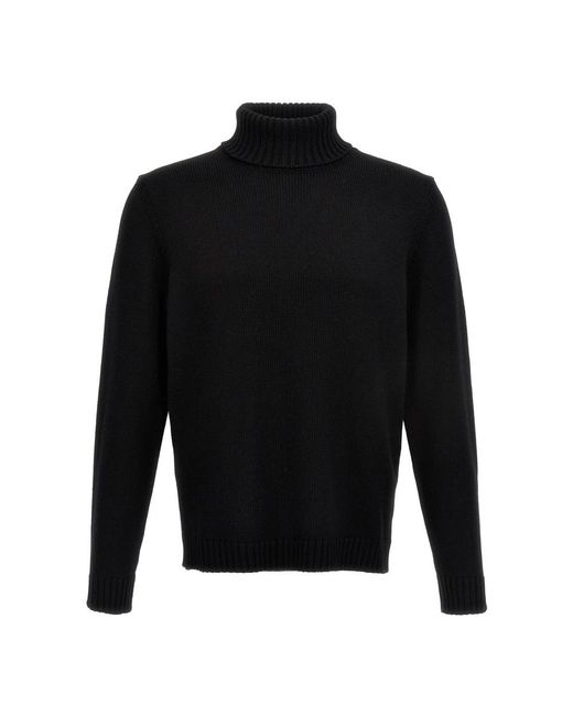 Zanone Turtleneck Trui in het Black voor heren