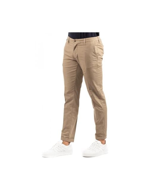 Re-hash Chinos in het Natural voor heren