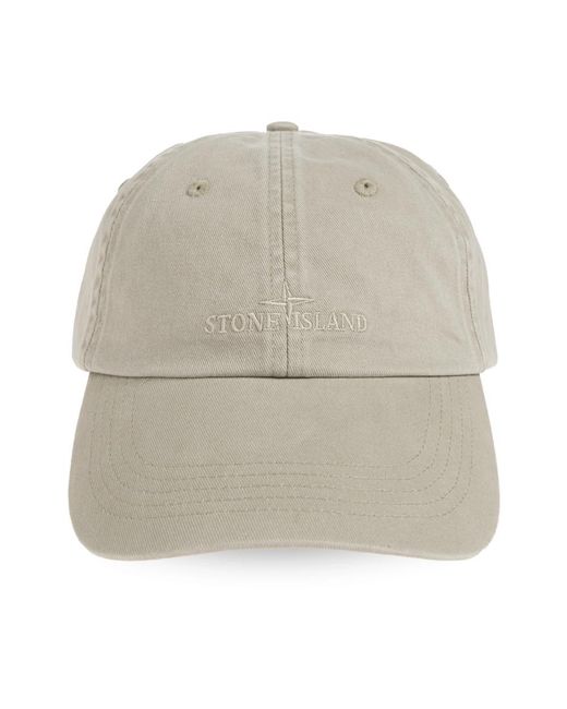 Stone Island Baseball Cap in Gray für Herren