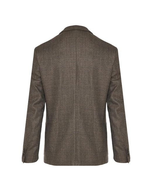 Corneliani Stretch Wollen Jas Met 2 Knopen in het Brown voor heren