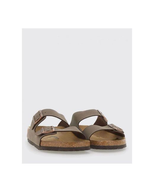 Birkenstock Brown Sliders for men