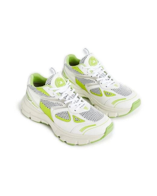 Axel Arigato White Marathon Runner Sneakers im 90er-Jahre-Stil