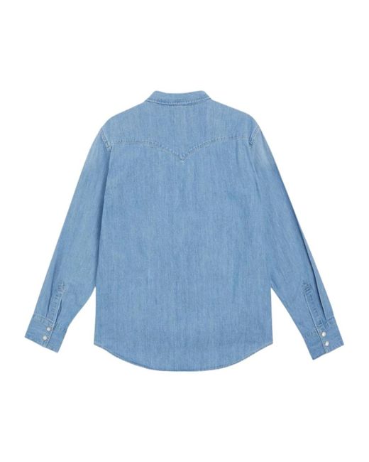 Levi's Overhemden ,Blauw ,Katoen Barstow Western Standard Grant Mid Shirt in het Blue voor heren
