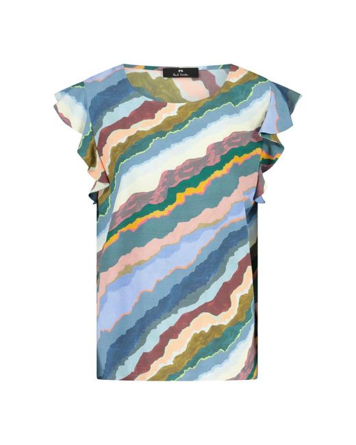 PS by Paul Smith Blue Blouses