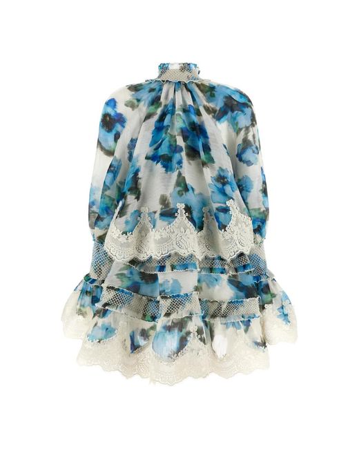 Zimmermann Alchemy Jurk in het Blue