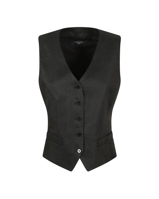 Vests Weekend by Maxmara de color Black