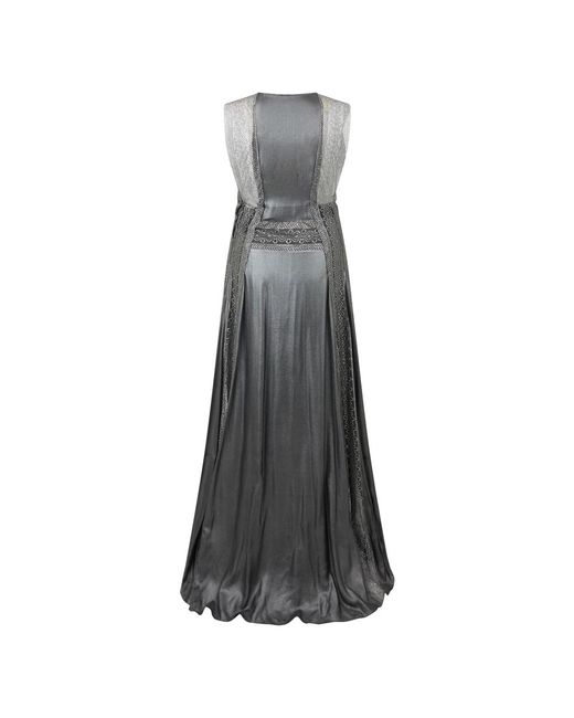 Alberta Ferretti Gray Gowns
