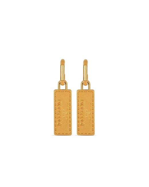 Earrings Balmain de color Metallic