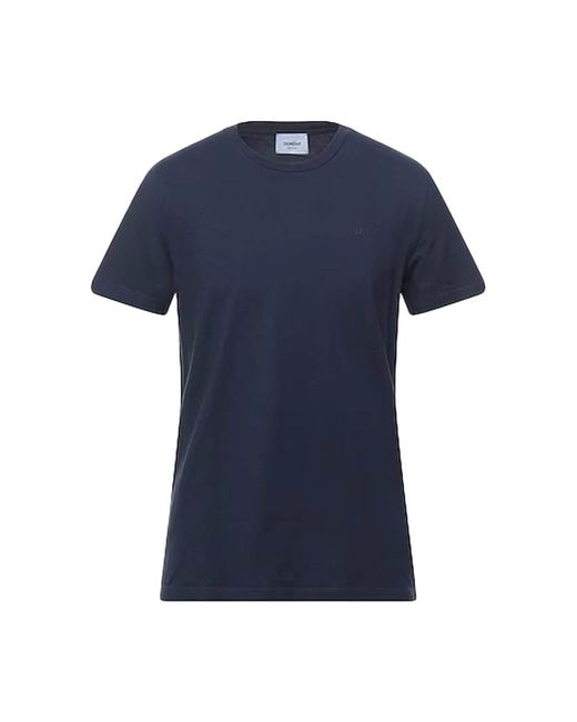Dondup Tops ,Blauw ,Katoen Katoenen T-Shirt Met Logo-Opdruk in het Blue voor heren
