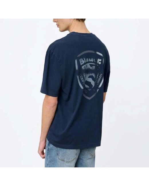 T-Shirts Blauer de hombre de color Blue
