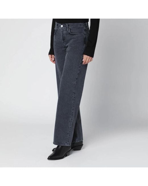 Agolde Blue Straight Jeans