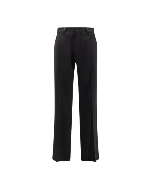 Balenciaga Schwarze Baumwollhose Reißverschluss Italien in Black für Herren