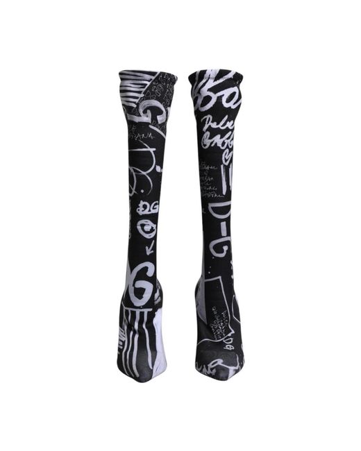 Dolce & Gabbana Black Heeled Boots