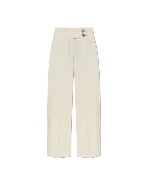 Wide Trousers Versace Jeans Couture de color Natural