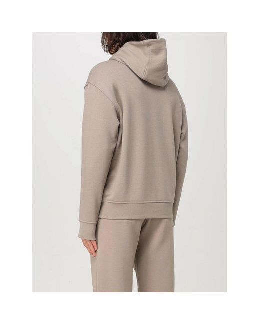 Emporio Armani Hoodies in Brown for Men | Lyst